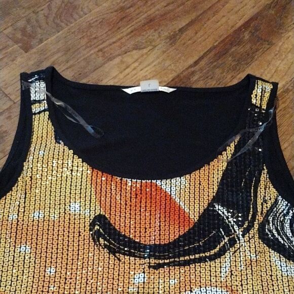 Two Peter Nygard Sequin Tanks, Women's Size Large Multicolor Stretchy Tops - Picture 9 of 9